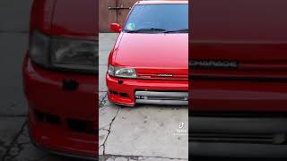 Daihatsu Charade 1988 Red Modified