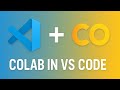 How to set up Google colab on VS code