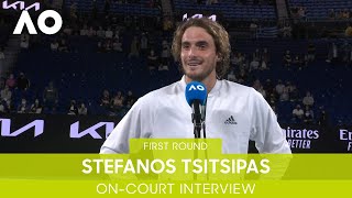 Stefanos Tsitsipas On-Court Interview (1R) | Australian Open 2022