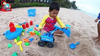 น้องบีม | เล่นรถของเล่นที่หาดทรายริมทะเล เที่ยวเพชรบุรี รีเจ้นท์ ชาเล่ต์ หัวหิน Cars Toys