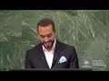 presidente nayib bukele envía mensaje desde la 77ª asamblea general de la onu