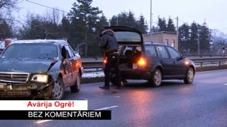 OgresTV: bez komentāriem: avārija Ogrē (07.12.2012)