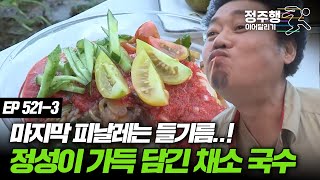 [#나는자연인이다] [521-3] 초보 자연인의 정성이 듬뿍 담겨있는 채소 비빔국수 #정주행_이어달리기