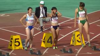 20191027北九州陸上カーニバル 一般女子100mA決勝