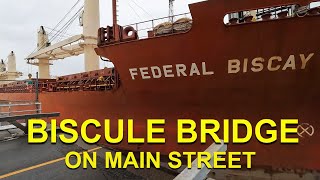 FEDERAL BISCAY PASSING THE HISTORIC BISCULE BRIDGE