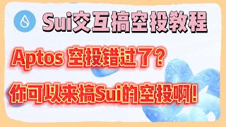 【Sui公链交互撸空投教程】一遍学会｜同样的豪华投资阵容｜Aptos空投错过了？那你就来搞Sui的空投！