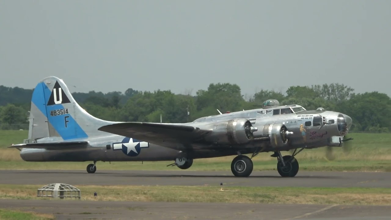 B-17 "Sentimental Journey" Ride At KHWY On 6/23/24 At 1152 - YouTube