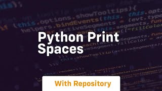 python print spaces
