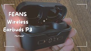 🔥REVIEW🔥 FEANS Wireless Earbuds P3 Bluetooth 5.3 Call Noise Cancelling Earbuds in Ear Headphones