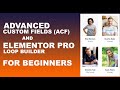 Elementor LOOP Tutorial: How to use Advanced Custom Fields - Beginners Guide | Team Members Listing