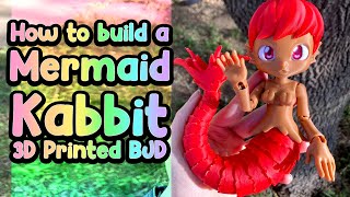 How to Make a Mermaid Kabbit 3D Printed BJD :) #balljointeddoll #bjd #3dprinting