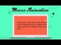 Mouse Animation | Move Text With Cursor | CSS - JQUERY Tutorial