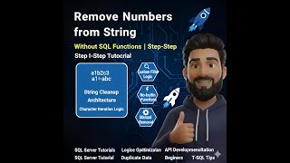 Remove Numbers from String Without SQL Functions | Step-by-Step