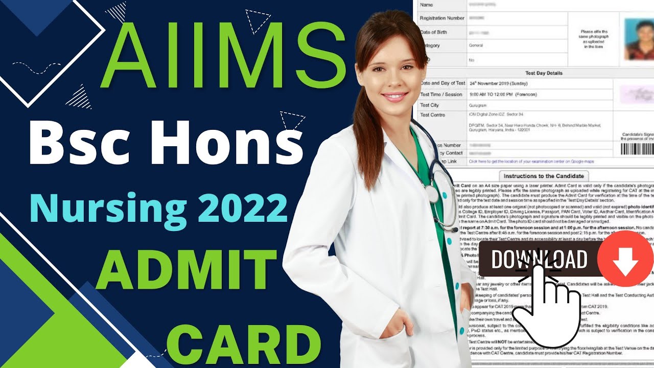 Aiims Bsc Hons Nursing Admit Card 2022 | How To Download Aiims Bsc ...