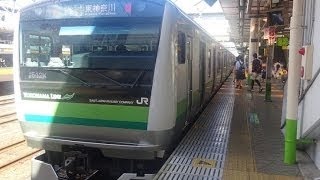 E233系6000番台横クラH013編成 JR横浜線各駅停車八王子行き 中山駅を発車