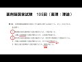 【薬剤師国家試験105回】　薬理理論問題（問153）