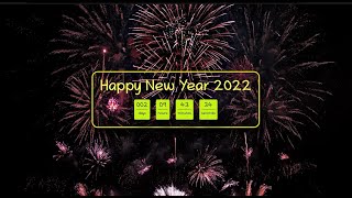 New Year Countdown to 2022 Using HTML /CSS & Javascript