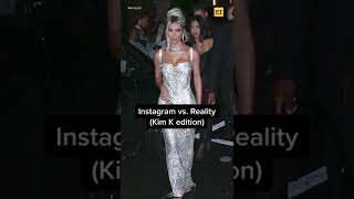 Instagram vs. Reality: Kim Kardashian Edition  #shorts