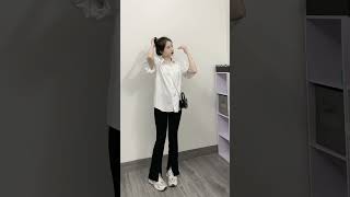 (haul shoppee) quần jean ống loe cân mọi outfit #haul #review #shoppee #shopping #xhtiktok