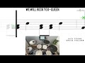 We Will Rock You  Queen🥁 Hard Beginner Version