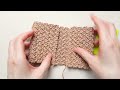 코바늘 지갑 뜨기 지폐와 카드가 들어가는~crochet wallet purse card holder