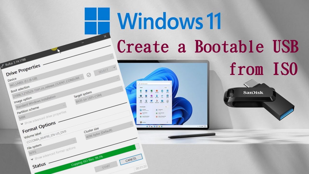 How To Create Windows 11 Bootable USB Using ISO Image? @pcguide4u - YouTube