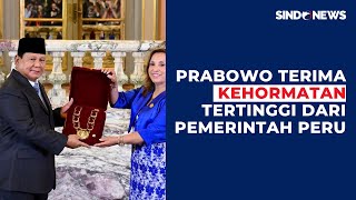 Pemerintah Peru Anugerahi Presiden Prabowo Penghargaan Kehormatan Tertinggi