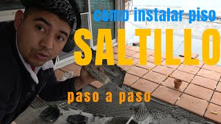 como instalar piso saltillo