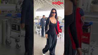 Disha Patani LOOKS ADORABLE in her all black look at airport #dishapatani #shorts