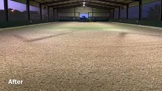 DRESSAGE ARENA BEFORE \u0026 AFTER