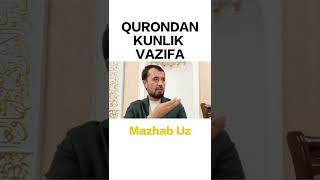 QURONDAN KUNLIK VAZIFA