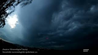 2018.04.23 Shelf Cloud with lightning 40x accelerated