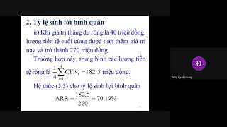 Chương 5  Lựa chọn dự án đầu tư