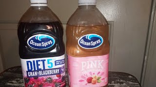 Ocean Spray  Taste Test Pink Grapefruit and Diet 5 Cran Blackberry