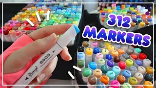 THE MOST MARKERS I'VE EVER SEEN! || Bianyo Alcohol Markers