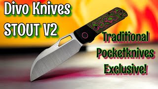 Exclusive stout v2 for traditional pocketknives - the perfect Divo