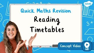 How Do You Read Timetables? | KS2 Maths Concept for Kids