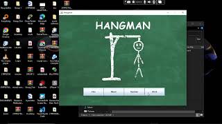 Hangman game with java swing and database