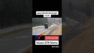JANN MARDENBOROUGH CRASH! REAL VIDEO! NISSAN GTR NISMO! #shorts #viral #nismo #granturismo #crash