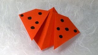 Origami Ladybird Instructions: www.Origami-Fun.com