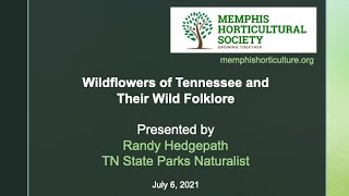 TN Wildflowers & Wild Folklore — Randy Hedgepath