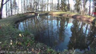 Beautiful Tricopter HD FPV - Under the bridge and into a tree 2 - RCExplorer.se