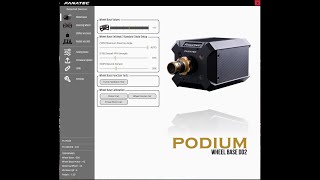 FFB setup for Fanatec DD2 Auto setting following ingame setting