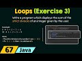 Loops in Java (Exercise 3)