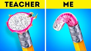 STUDENT VS TEACHER CHALLENGE | Crazy Hacks by OneTwoThree GO! Buzz