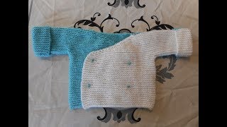 tuto tricot brassière deux couleurs parti 1