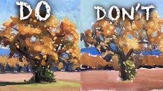 Do's and Don'ts for Painting Trees