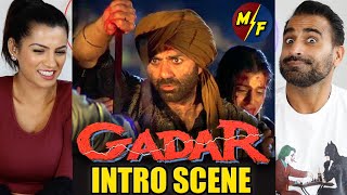 GADAR INTRO SCENE REACTION!! | Sunny Deol | Amisha Patel