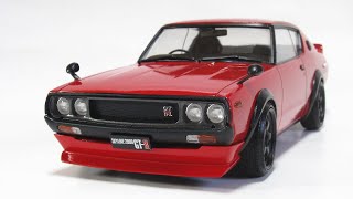 #27　1/24  日産 スカイライン 2000GT-R 製作記  / HASEGAWA '73 NISSAN SKYLINE 2000GT-R Building［Eng Sub］