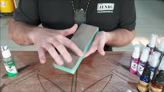 How to Load a Leather Knife Strop with Emulsions Part 1 - Jende Industries